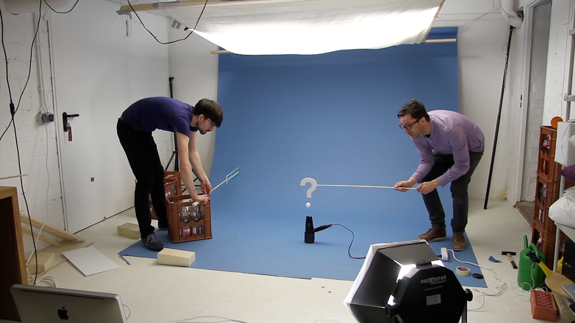 Behind the scenes